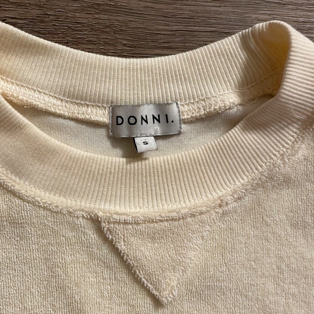 DONNI Tricrew Terrycloth Sweatshirt size - S - Picture 4 of 7